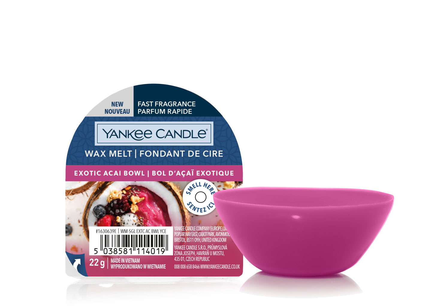 EXOTIC ACAI BOWL -Yankee Candle- Tart Cera da Fondere
