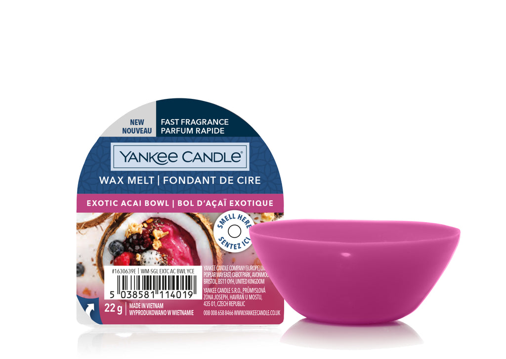 EXOTIC ACAI BOWL -Yankee Candle- Tart Cera da Fondere