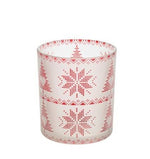 RED NORDIC FROSTED GLASS -Yankee Candle- Porta Candela Sampler