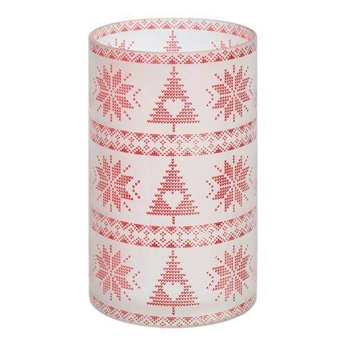 RED NORDIC FROSTED GLASS -Yankee Candle- Porta Giara