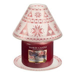 RED NORDIC FROSTED GLASS -Yankee Candle- Paralume e Piatto Grande