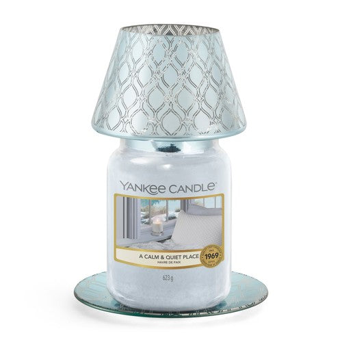 SAVOY -Yankee Candle- Paralume e Piatto Grande Blu