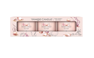 PINK SANDS - Yankee Candle - Candela Votive in Vetro Confezione da 3