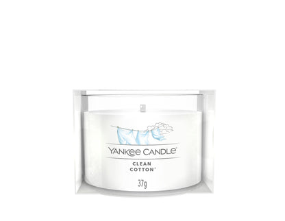 CLEAN COTTON -Yankee Candle- Candela Votive in Vetro