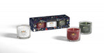 SET 3 CANDELE VOTIVE IN VETRO - Yankee Candle - Confezione Regalo Countdown to Christmas