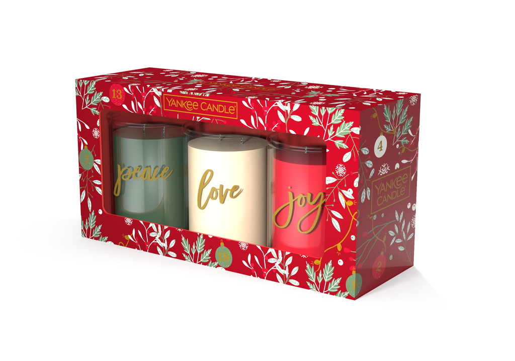 Set 3 candele tumbler - Yankee Candle - Confezione Regalo Countdown to Christmas