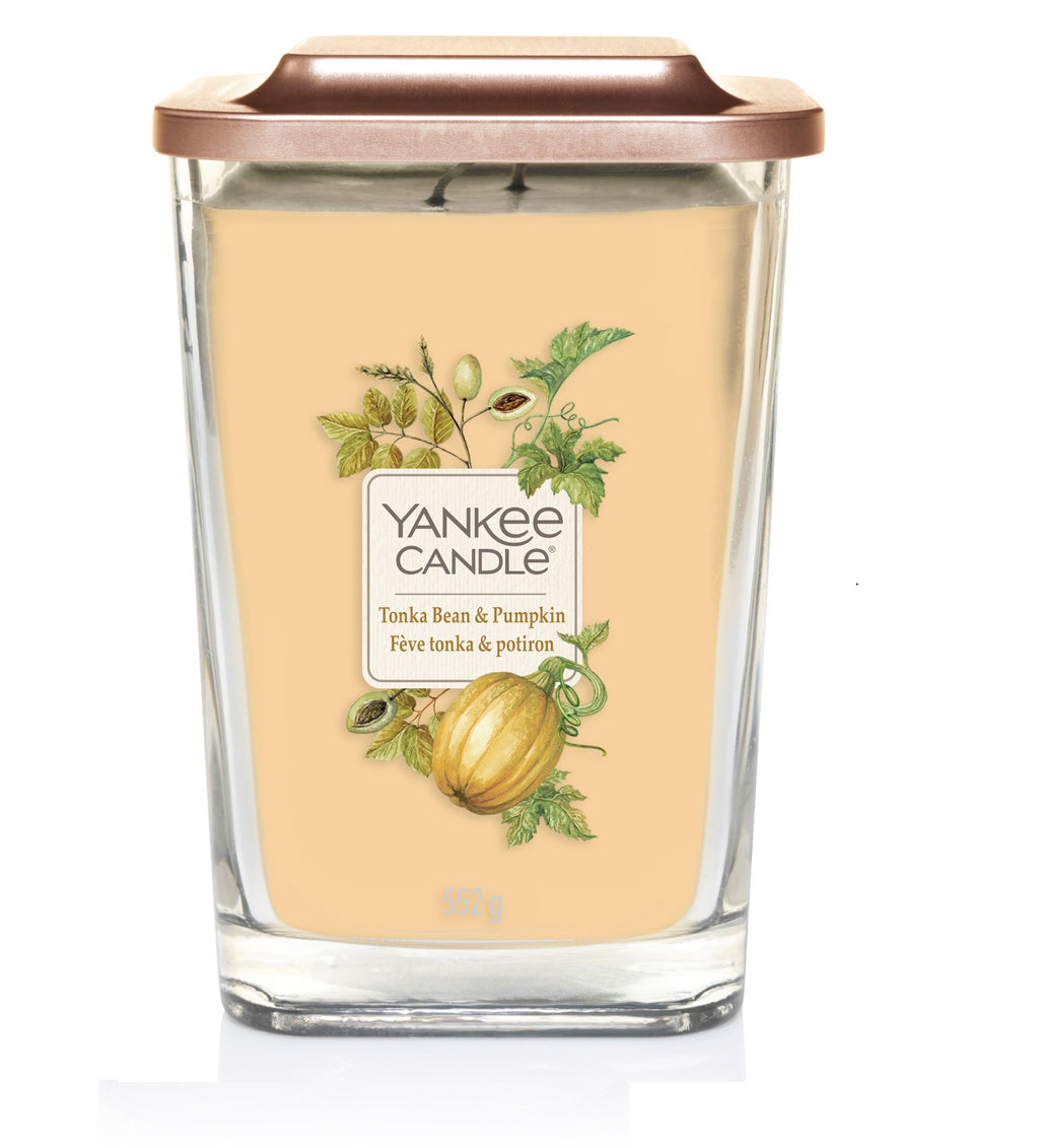 TONKA BEAN & PUMPKIN -Yankee Candle- Candela Grande
