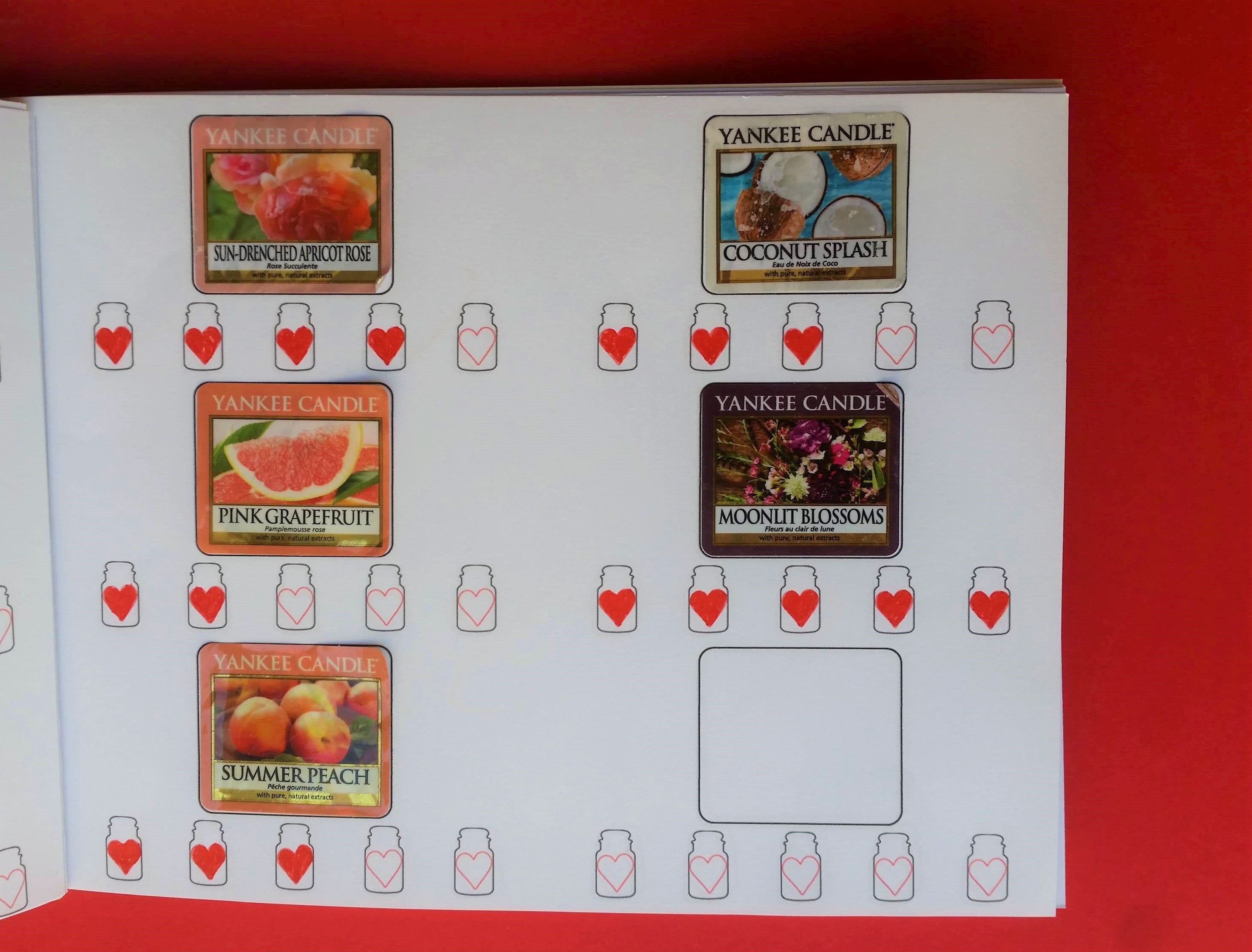 MY Yankee Candle - Diario Profumazioni (Tart e Sampler)