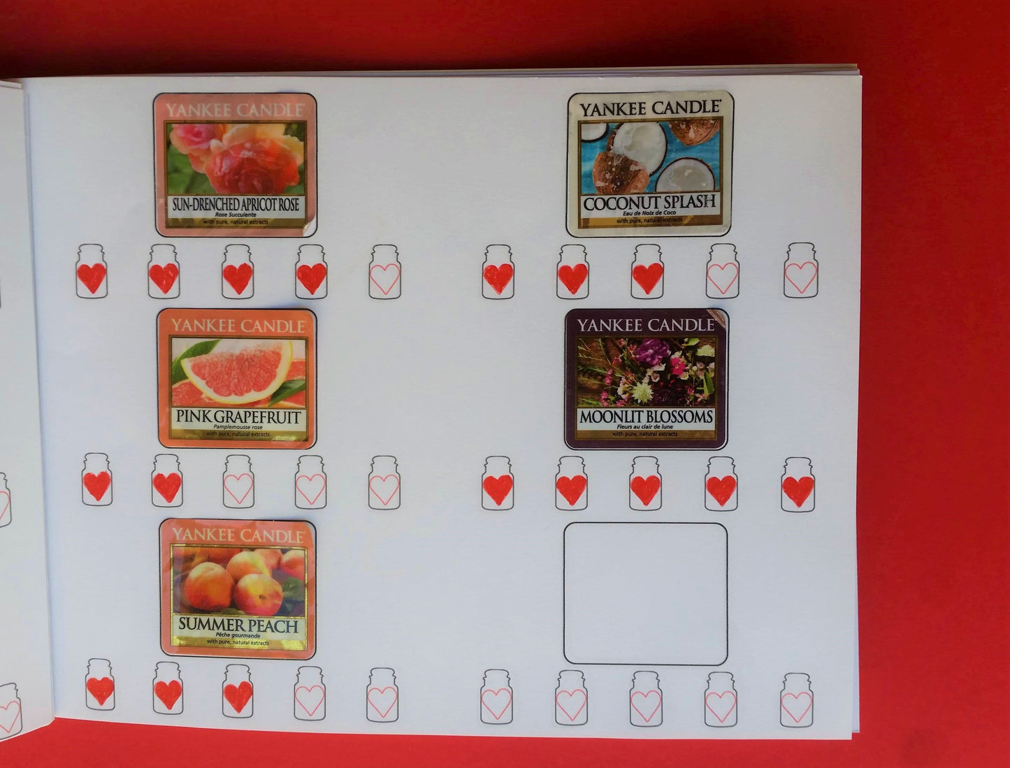 MY Yankee Candle - Diario Profumazioni (Tart e Sampler)