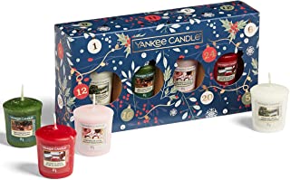 SET 4 CANDELE SAMPLER -Yankee Candle- Confezione Regalo Countdown to Christmas