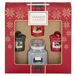 SET GIARA PICCOLA E 3 CANDELE SAMPLER -Yankee Candle- Confezione Regalo Alpine Christmas