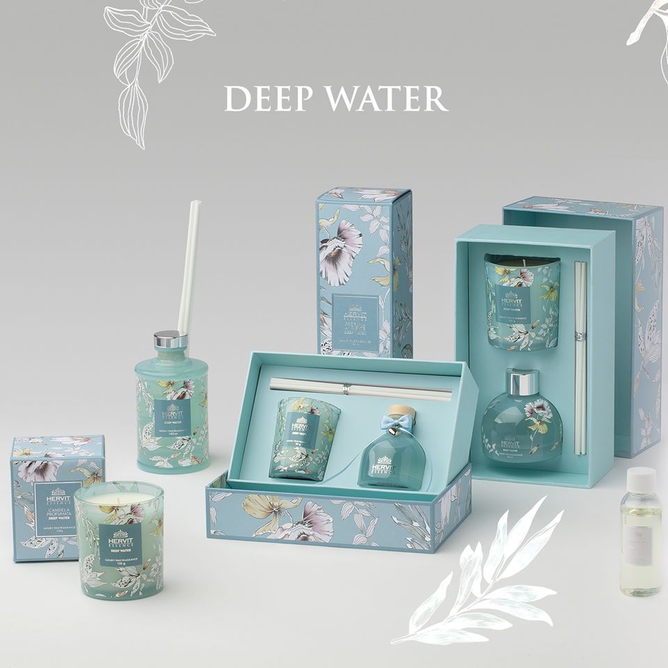 DEEP WATER -Hervit- Candela Profumata 150g