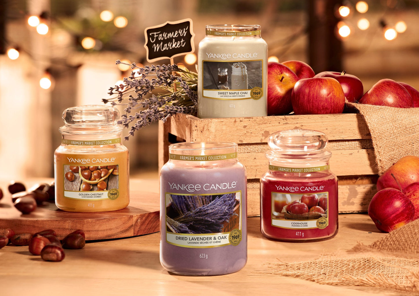 DRIED LAVENDER & OAK -Yankee Candle- Car Jar
