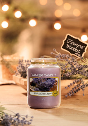 DRIED LAVENDER & OAK -Yankee Candle- Giara Grande