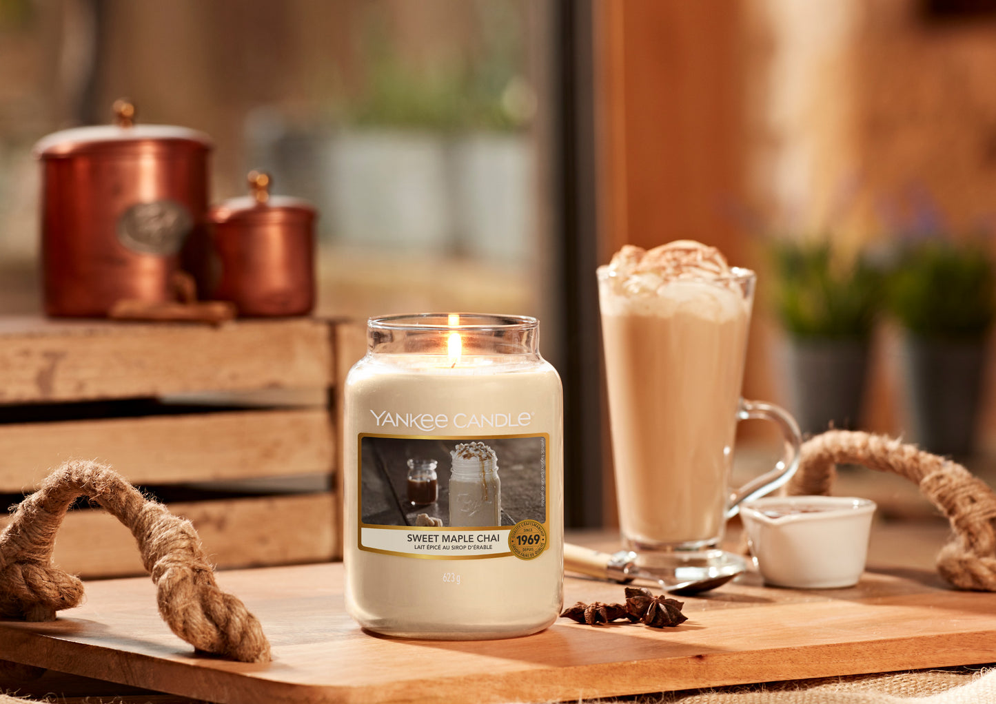 SWEET MAPLE CHAI -Yankee Candle- Tea Light
