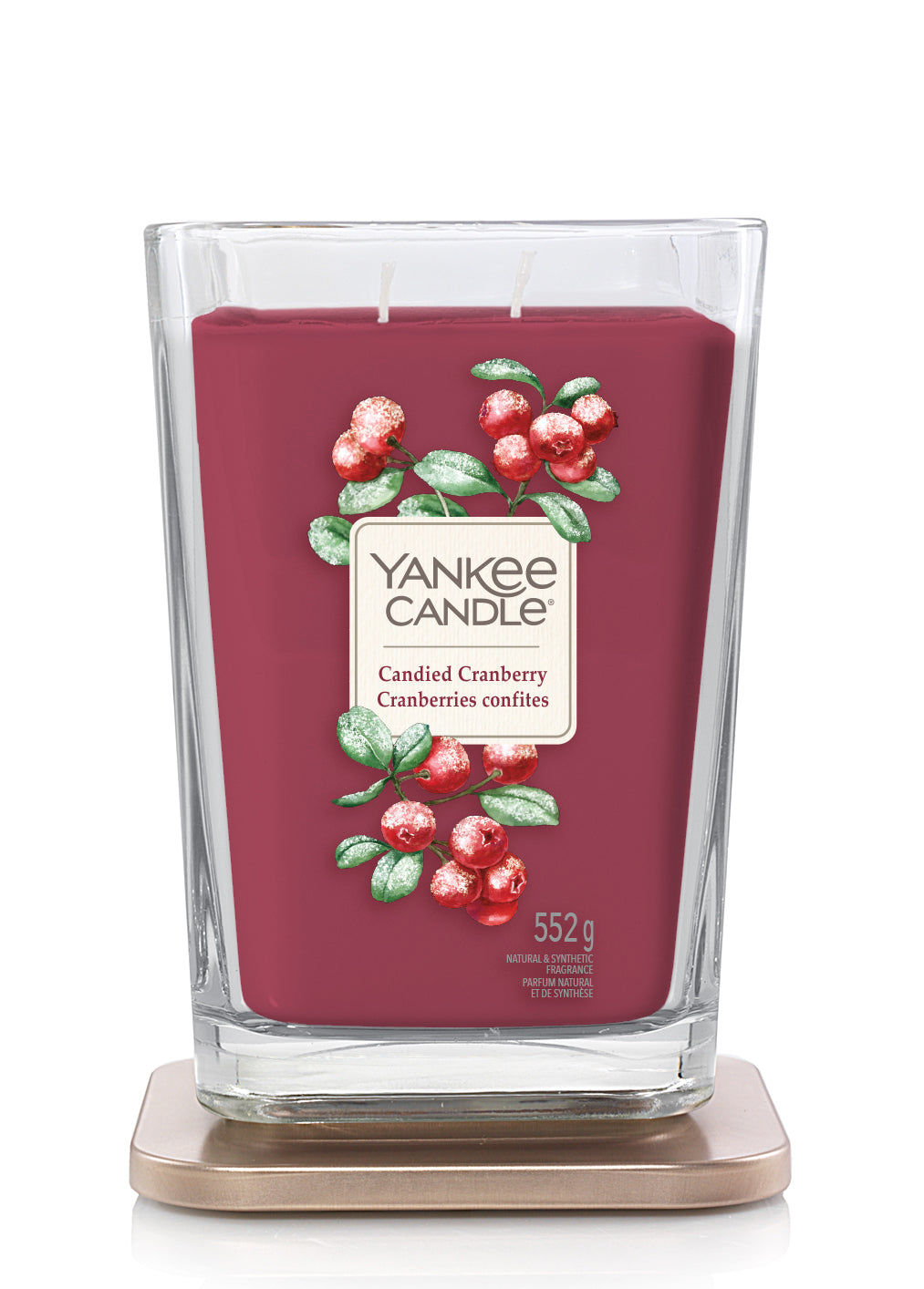 CANDIED CRANBERRY -Yankee Candle- Candela Grande