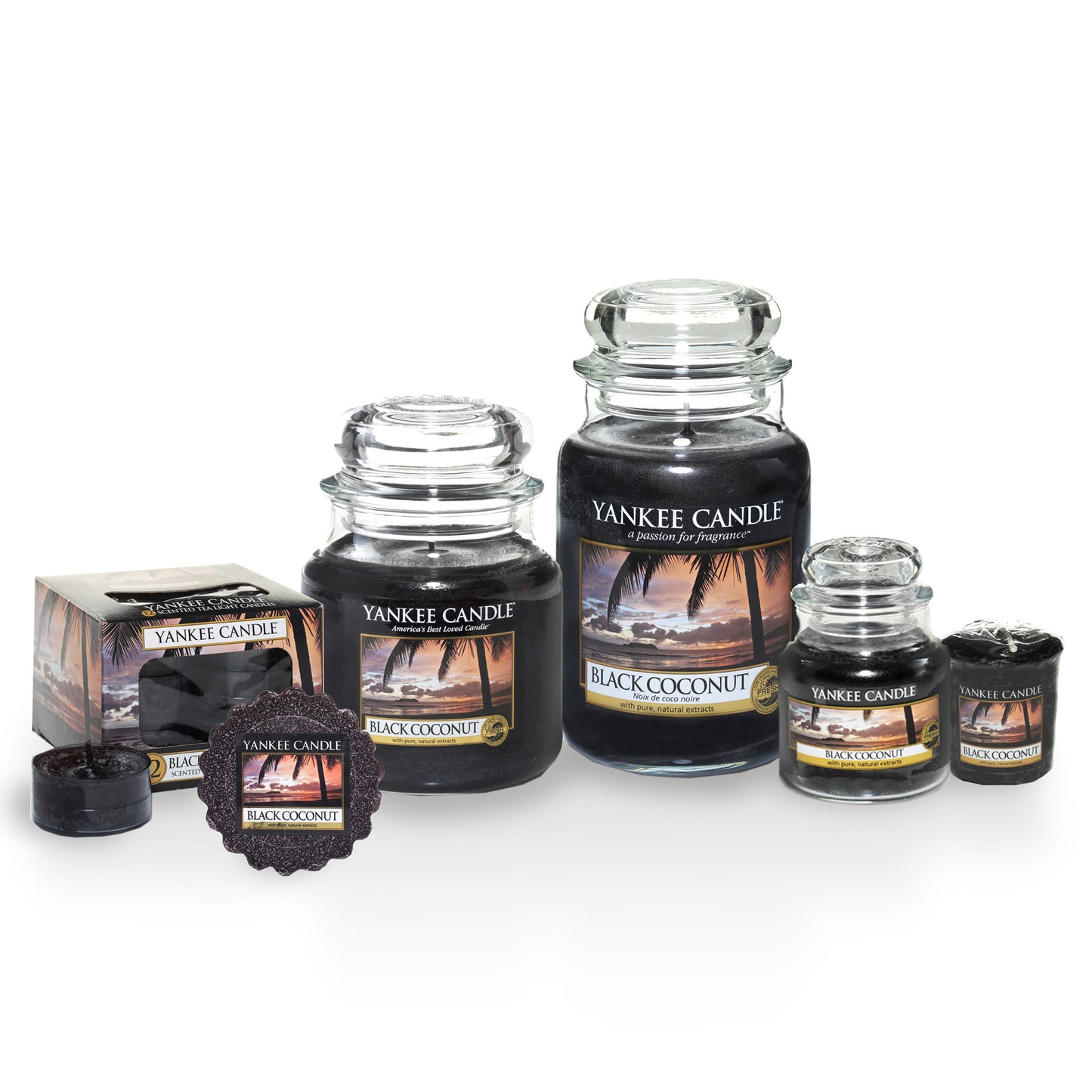 BLACK COCONUT -Yankee Candle- Candela Sampler