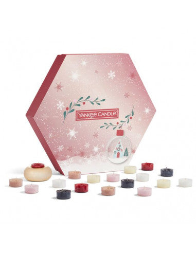 18 TEA LIGHT E PORTA CANDELA TEA LIGHT - Yankee Candle - Confezione Regalo Snow Globe Wonderland