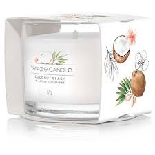 Coconut beach Yankee Candle - 3 Candela Votive in Vetro