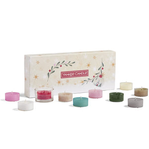 10 TEA LIGHT E PORTACANDELA TEALIGHT - Yankee Candle - Confezione Regalo Snow Globe Wonderland