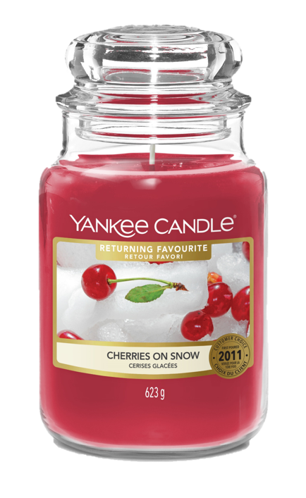 CHERRIES ON SNOW -Yankee Candle- Giara Grande