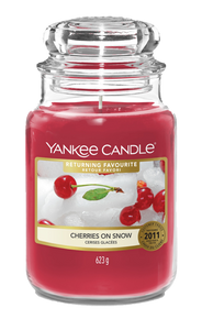 CHERRIES ON SNOW -Yankee Candle- Giara Grande