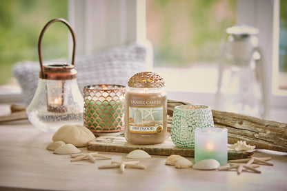 COASTAL STRIPE -Yankee Candle- Porta Candela Sampler Bianco