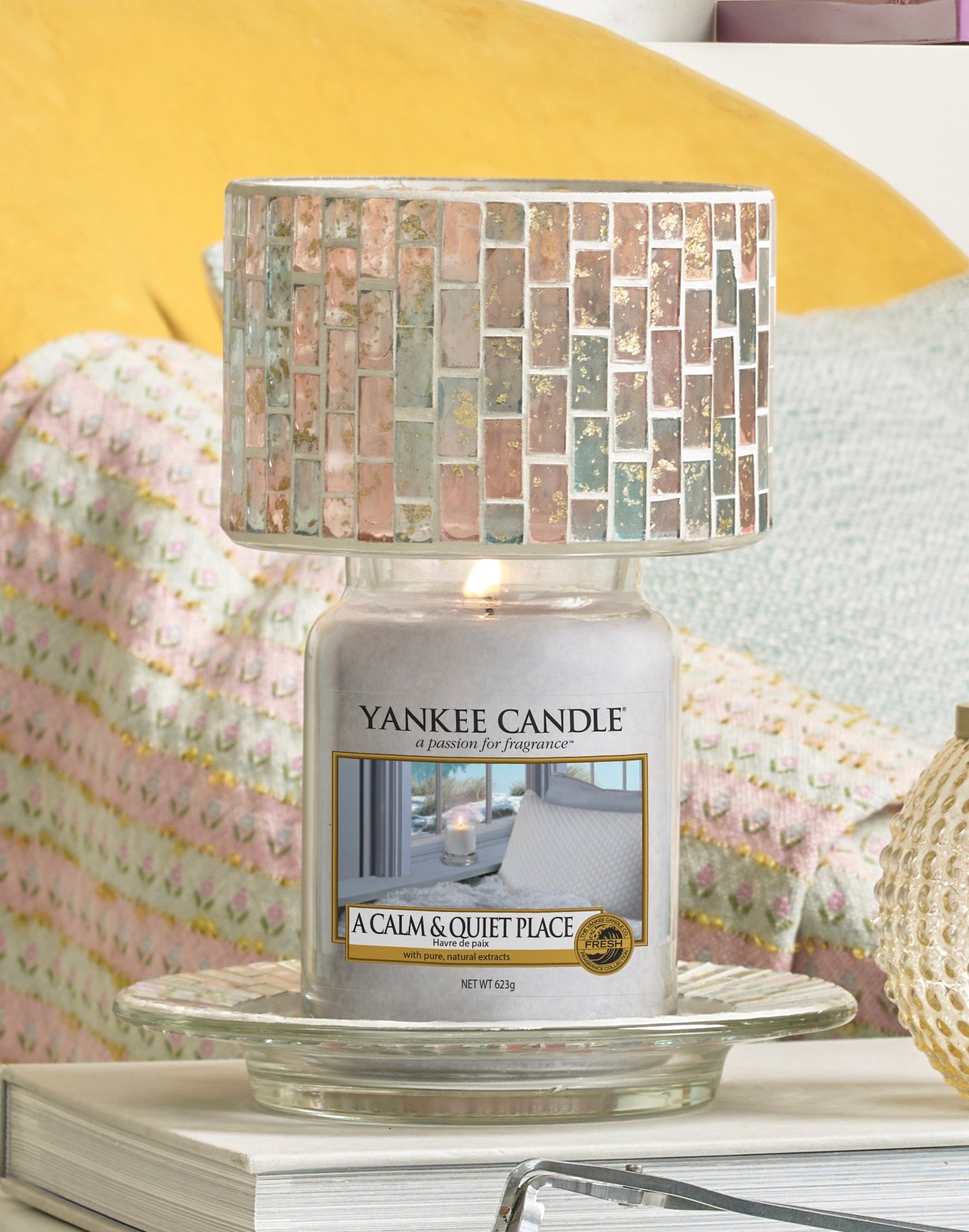 PASTEL ROMANCE -Yankee Candle- Paralume e Piatto Grande