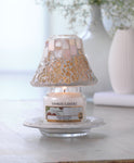 GOLD & PEARL CRACKLE -Yankee Candle- Paralume e Piatto Piccolo