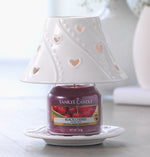 WHITE HEARTS -Yankee Candle- Paralume e Piatto Piccolo