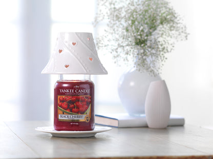 WHITE HEARTS -Yankee Candle- Paralume e Piatto Grande