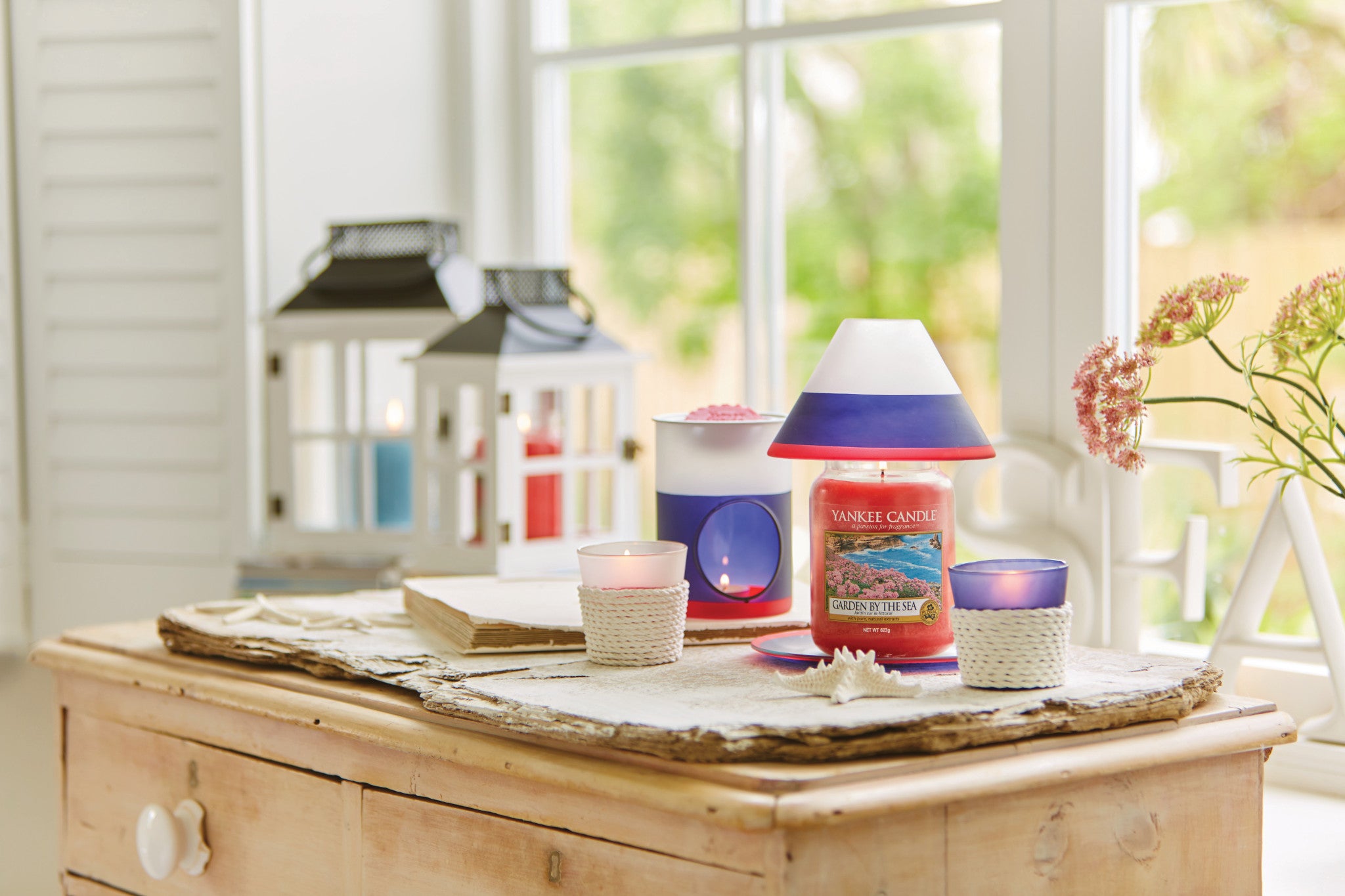 BEACH HOUSE -Yankee Candle- Porta Candela Sampler Bianco