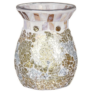 GOLD & PEARL CRACKLE -Yankee Candle- Bruciatore