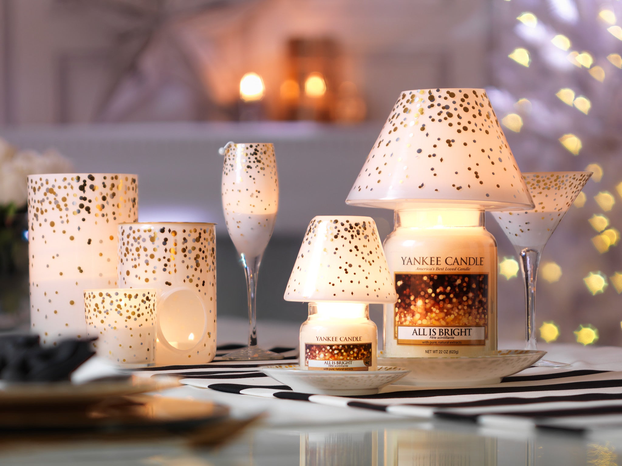 HOLIDAY PARTY -Yankee Candle- Paralume e Piatto Piccolo