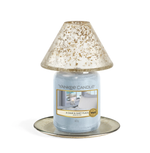 KENSINGTON -Yankee Candle- Paralume e Piatto Grande Finitura Effetto Mercurio su Vetro