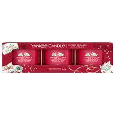 LETTERS TO SANTA - Yankee Candle - Candela Votive in Vetro Confezione da 3