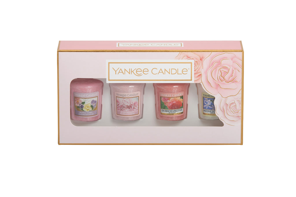 SET 4 CANDELE SAMPLER -Yankee Candle- Confezione Regalo Festa della Mamma