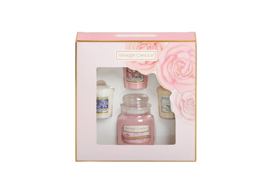 SET 3 CANDELE SAMPLER E 1 GIARA PICCOLA -Yankee Candle- Confezione Regalo Festa della Mamma
