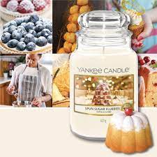 SPUN SUGAR FLURRIES - Yankee Candle - Candela Votive in Vetro Confezione da 3