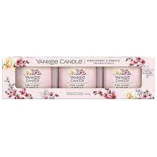 Pink cherry vanilla Yankee Candle - Candela Votive in Vetro