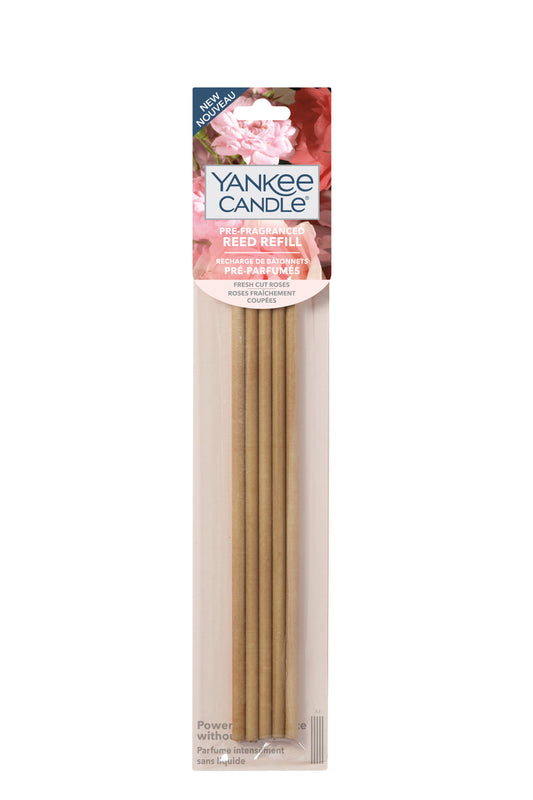 FRESH CUT ROSES -Yankee Candle- Ricarica Diffusore con Bastoncini Profumati