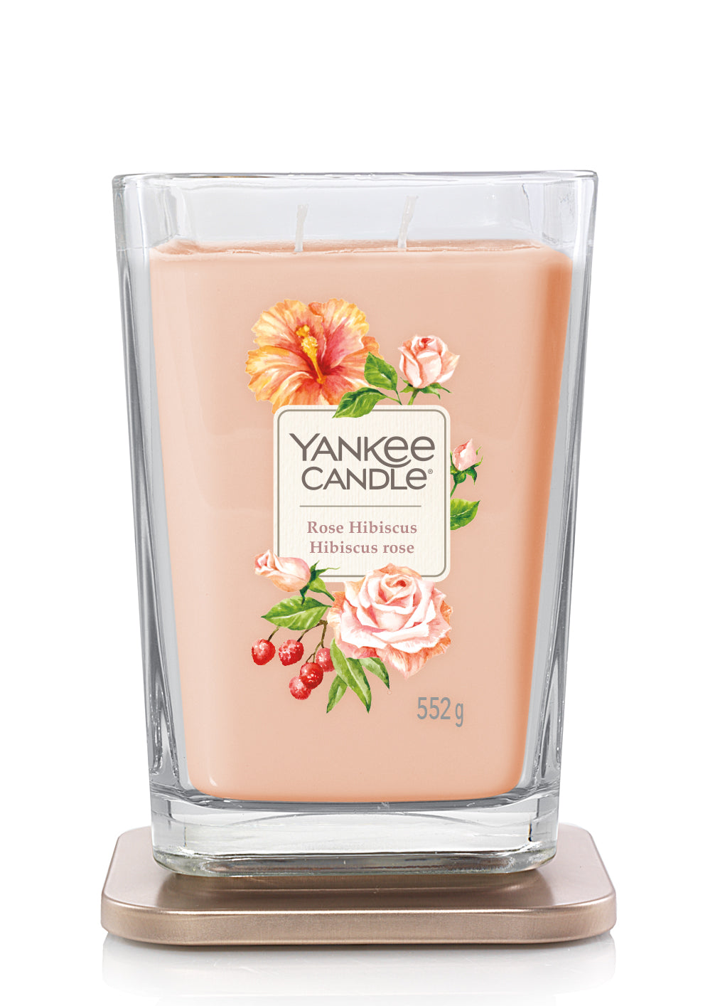 ROSE HIBISCUS -Yankee Candle- Candela Grande