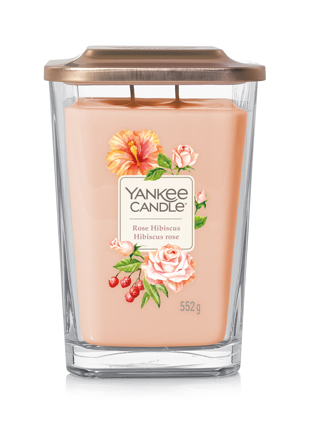 ROSE HIBISCUS -Yankee Candle- Candela Grande