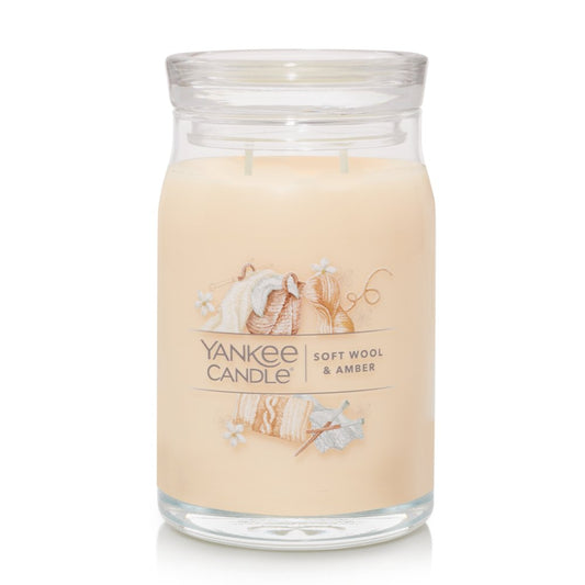 SOFT WOOL & AMBER - Yankee Candle - Giara Grande - SIGNATURE