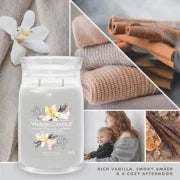 SMOKED VANILLA & CASHMERE- SIGNATURE - Yankee Candle- Giara Grande