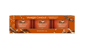CINNAMON STICK - Yankee Candle - Candela Votive in Vetro Confezione da 3