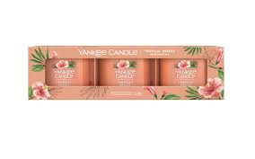 Tropical breeze Yankee Candle - Confezione 3 Candela Votive in Vetro