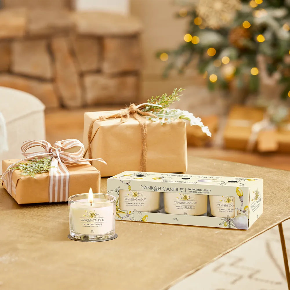 Yankee Candle, 12 mini candele votive ufficiali assortite per le festività  invernali