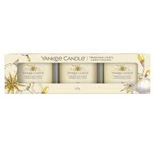 TWINKLING LIGHTS - Yankee Candle - Candela Votive in Vetro Confezione da 3