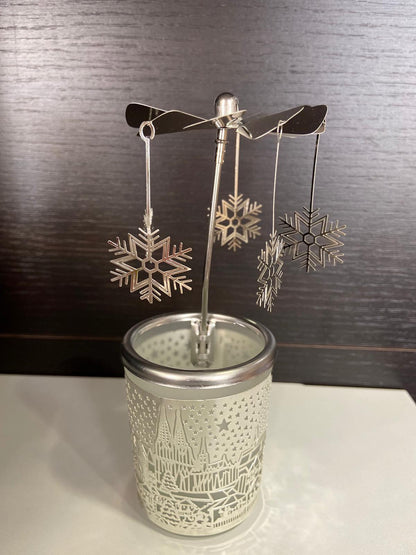CARILLON FIOCCHI DI NEVE -Alpidee- Porta Tea Light